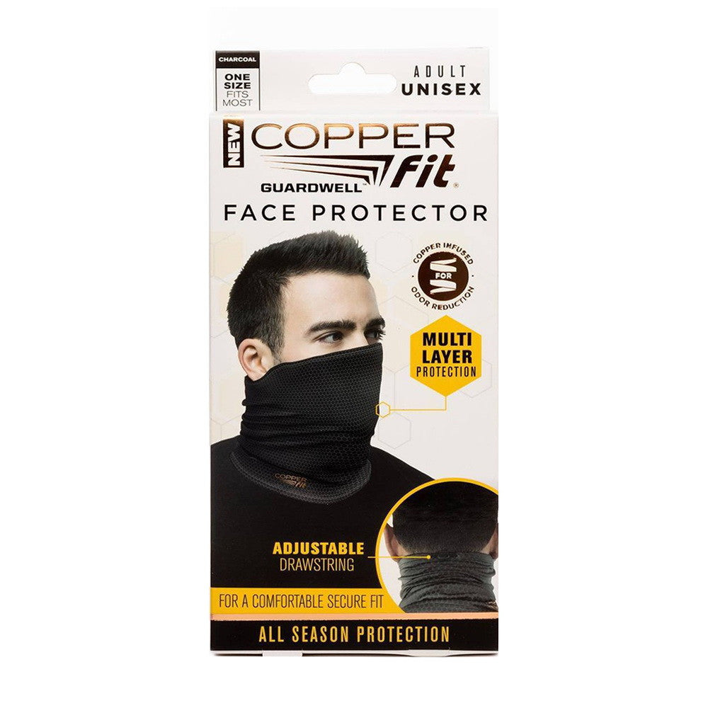 Copper Fit GuardWell Face Protector Gray, 1 Ea